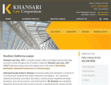 Tablet Screenshot of khansarilaw.com